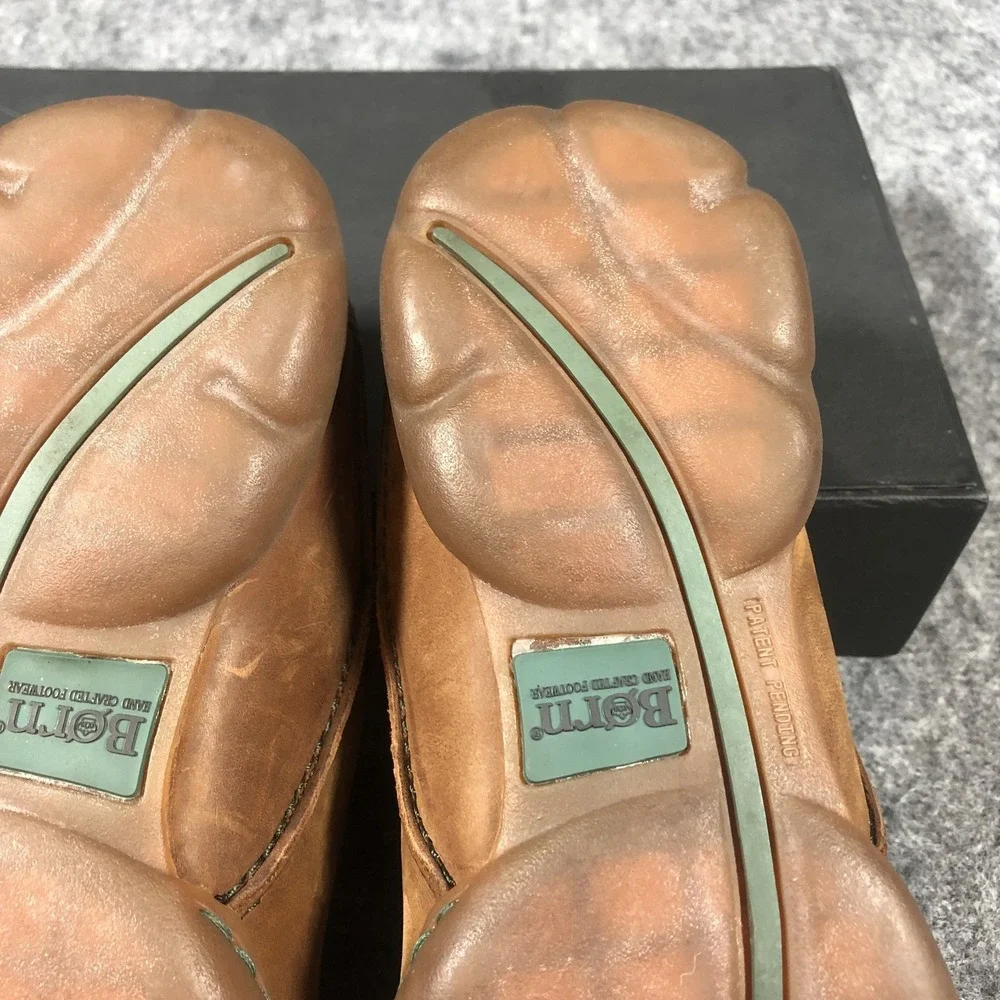 Born Shoes Womens‎ Size 7 38.5 Brown Leather Lace Up Comfort Sneakers Casual